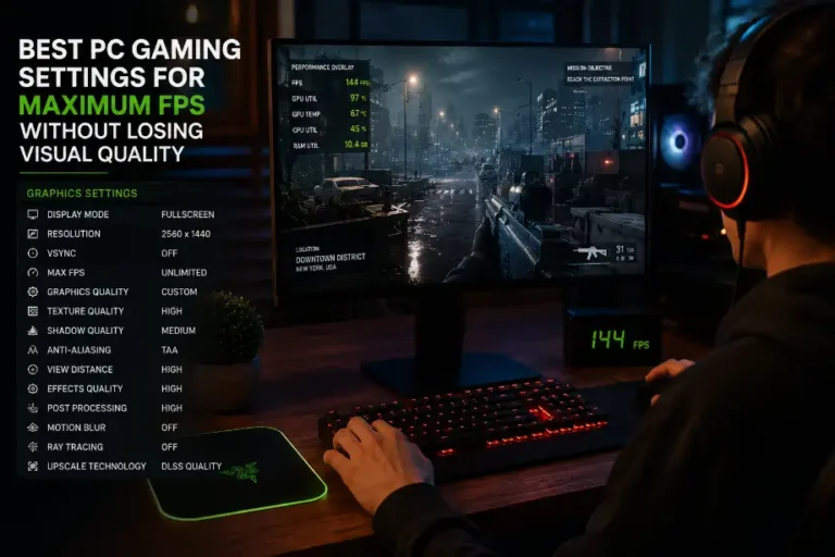 Best PC Gaming Settings for Maximum FPS Without Losing Visual Quality